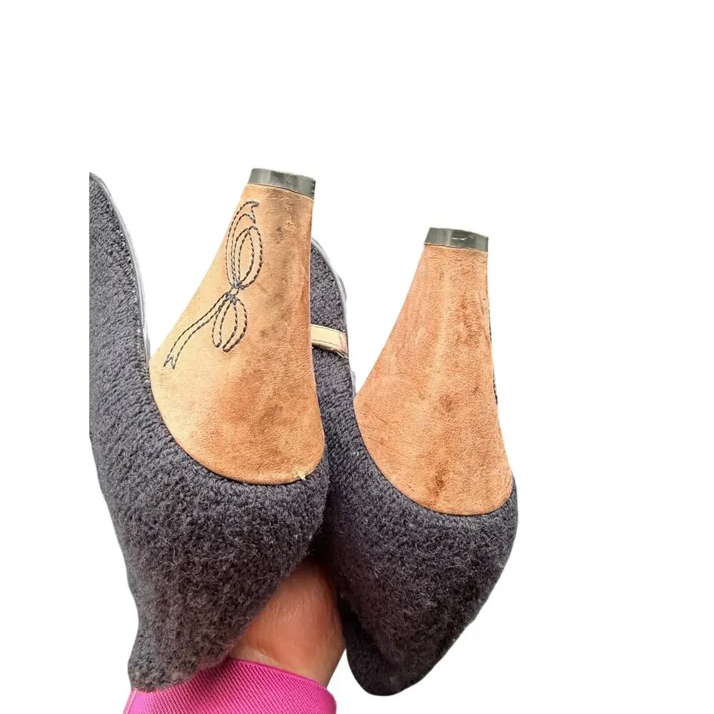 Poetic License Open for Business Booties EU 41 US 10 Wool Heels